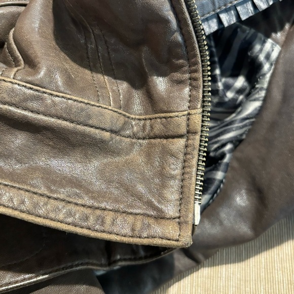 MACKAGE Sz S Kenya Aritzia Lamb’s Leather Zipper Snap Closure Moto Style Jacket - Picture 14 of 16